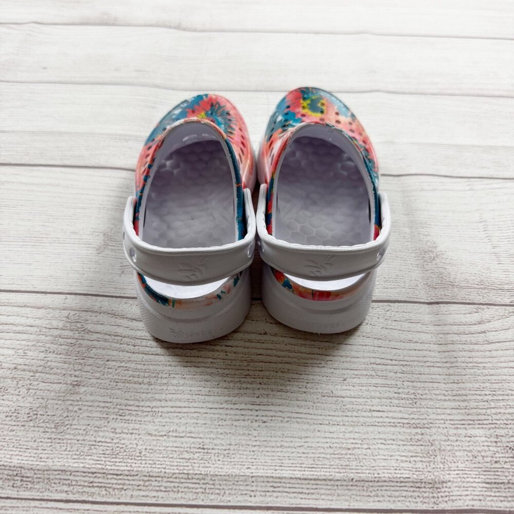 Joybees Kids Clogs Tie Dye Multi Color Slip-On Sandals Lightweight 10-11 - Picture 6 of 6